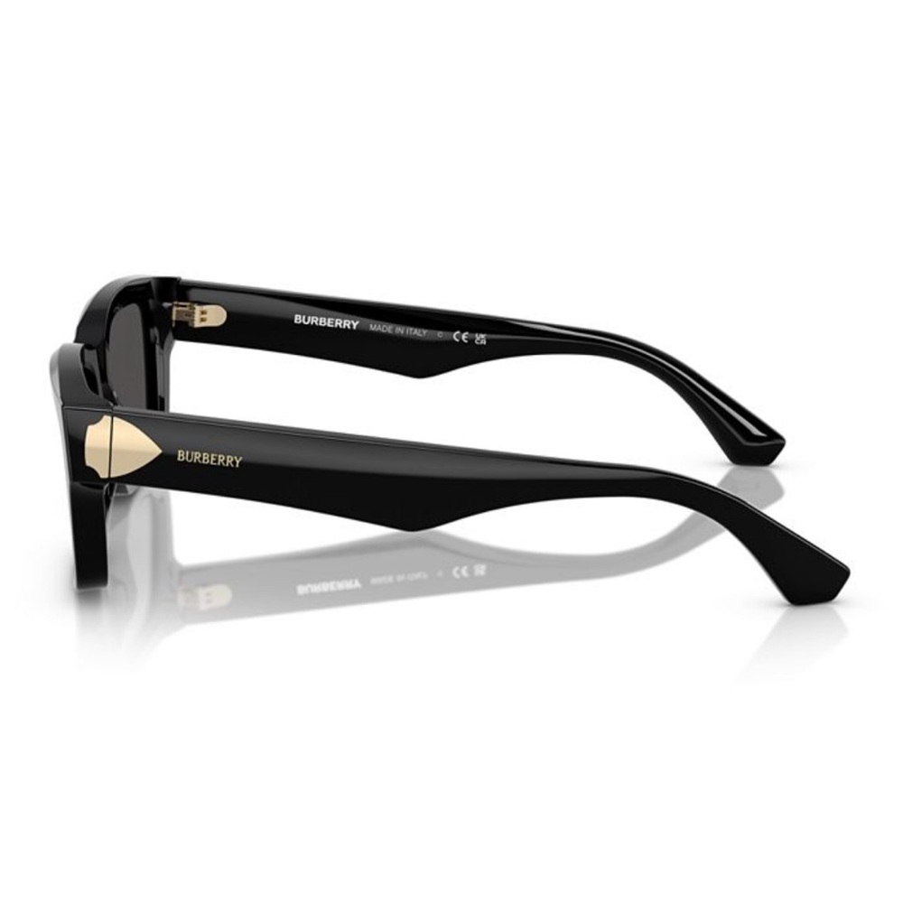 Burberry BE4443 3001/87 Black Rectangular Sunglasses 55□20 – New - Picture 9 of 11